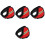 4pcs Fluorescent Strip Earmuffs Polyester Outdoor Child 2