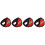 4pcs Fluorescent Strip Earmuffs Polyester Outdoor Child 3