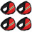 4pcs Fluorescent Strip Earmuffs Polyester Outdoor Child 4