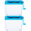 2Pcs Compact Blue Hand Shredder Small Paper Shredder for School Office 8
