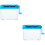 2Pcs Compact Blue Hand Shredder Small Paper Shredder for School Office 9