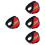 4pcs Fluorescent Strip Earmuffs Polyester Outdoor Child 5