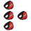 4pcs Fluorescent Strip Earmuffs Polyester Outdoor Child 6