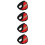 4pcs Fluorescent Strip Earmuffs Polyester Outdoor Child 7