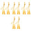 8Pcs Graduation Cord Orange Polyester Braided Tassel Accessories 3