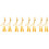8Pcs Graduation Cord Orange Polyester Braided Tassel Accessories 4