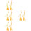 8Pcs Graduation Cord Orange Polyester Braided Tassel Accessories 7