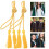 8Pcs Graduation Cord Orange Polyester Braided Tassel Accessories 10