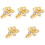 5Pcs Delicate White Rotating Watch Charm Lightweight Decorative Loop 2