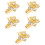 5Pcs Delicate White Rotating Watch Charm Lightweight Decorative Loop 6