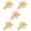 5Pcs Delicate White Rotating Watch Charm Lightweight Decorative Loop 7