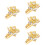 5Pcs Delicate White Rotating Watch Charm Lightweight Decorative Loop 9