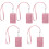 5Sets Rosy Protective Work Badge Holder with Hanging Lanyard Design 4
