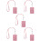 5Sets Rosy Protective Work Badge Holder with Hanging Lanyard Design 9