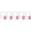 5Sets Rosy Protective Work Badge Holder with Hanging Lanyard Design 10