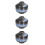 3Pcs Lidded Ceramic Stew Pot for Kitchen Soup Steamed Egg and Desserts 8