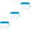 3Pcs Manual Paper Shredder Blue Household Office Accessory 8