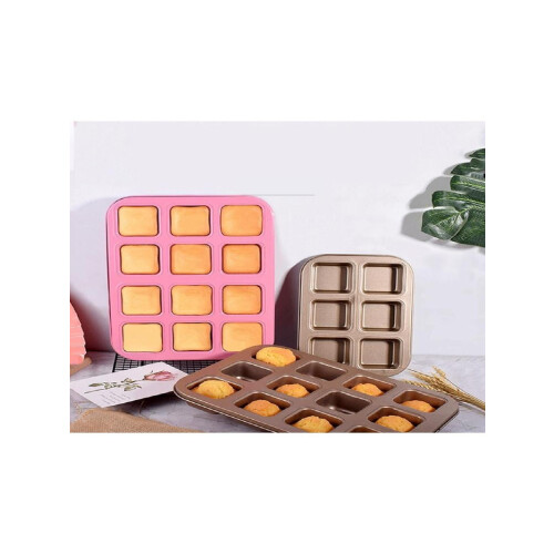 Ταψί ψησίματος για brownies 12 τετράγωνο με κοιλότητα μίνι κέικ αντικολλητικό από 1