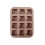 Ταψί ψησίματος για brownies 12 τετράγωνο με κοιλότητα μίνι κέικ αντικολλητικό από 3