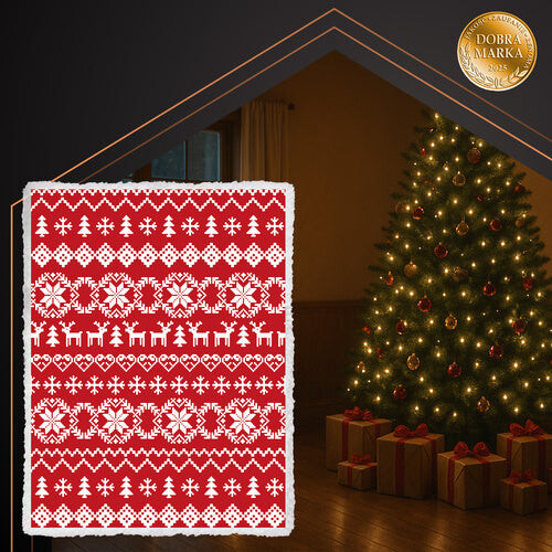 Weihnachtsdecke, wendbar, 130 x 170 cm, Polyester 2