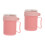 2Ensembles Coupes Soupe Céréales Rose Portables 4