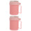 2Ensembles Coupes Soupe Céréales Rose Portables 5