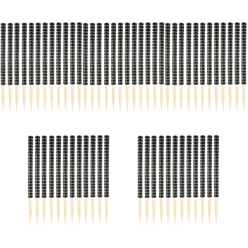 60Pièces Bâtonnets Brillants Bois Usage Couleurs Variées 1
