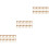 60Pièces Boucles Dorées Pour Lacets Kit Réparation Bottes DIY 4