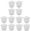 12Pcs Multipurpose White Ceramic Crucible for Precious Metals Melting 2