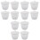 12Pcs Multipurpose White Ceramic Crucible for Precious Metals Melting 3