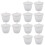 12Pcs Multipurpose White Ceramic Crucible for Precious Metals Melting 6