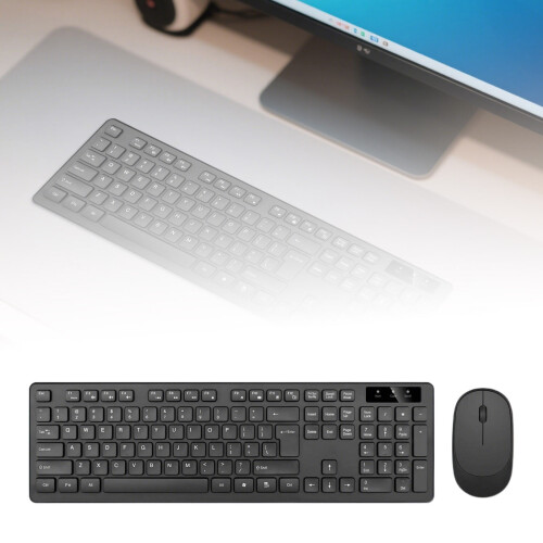 Wireless Keyboard And Combo Ergonomic Design Quiet Operation 2.4 USB Receiver Compatible With Windows 2
