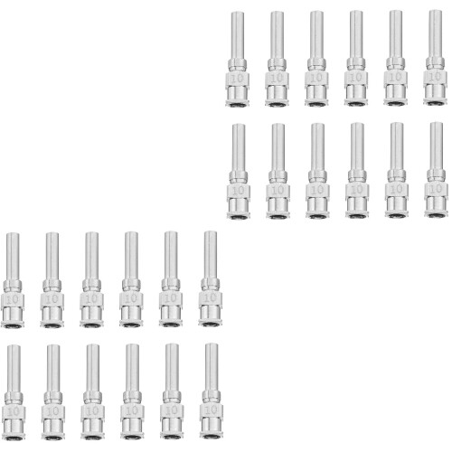 2 Pcs Dispensing Needles Precision Slips Tip Stainless Steel Luer 2