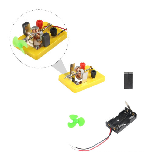 Mini DC Motor Kit for Educational Science Experiments, Assorted Color Plastic and Metal Parts for Projects 2