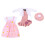 Μίνι Ρούχα για Κούκλες Φόρεμα Ροζ Απλό Design2Dresses 3