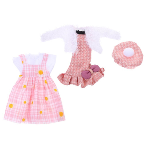 Μίνι Ρούχα για Κούκλες Φόρεμα Ροζ Απλό Design2Dresses 2