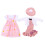 Μίνι Ρούχα για Κούκλες Φόρεμα Ροζ Απλό Design2Dresses 4