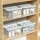 14 Quart Stackable Storage Bin with Latching Lid, Plastic Container Box to Organize Office, Crafts, Clear Base and White Lid, 8-Pack 4