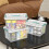 14 Quart Stackable Storage Bin with Latching Lid, Plastic Container Box to Organize Office, Crafts, Clear Base and White Lid, 8-Pack 5
