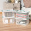 14 Quart Stackable Storage Bin with Latching Lid, Plastic Container Box to Organize Office, Crafts, Clear Base and White Lid, 8-Pack 6