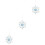 3Pcs Clear Blue Snowflake Hanging Ornaments for Xmas Tree Decor 6