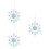 3Pcs Clear Blue Snowflake Hanging Ornaments for Xmas Tree Decor 8