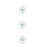 3Pcs Clear Blue Snowflake Hanging Ornaments for Xmas Tree Decor 9