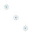 3Pcs Clear Blue Snowflake Hanging Ornaments for Xmas Tree Decor 10