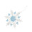 3Pcs Clear Blue Snowflake Hanging Ornaments for Xmas Tree Decor 11