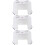 3Pièces Tabourets Multiusage Blancs En Pour Enfants 7