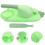 3Sets Practical Green Dumpling Presser Dough Press for Kitchen Use 9