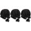 3pcs Unique Simple Stretchy Home Sleeping Hat Waterproof Bathing Hat 4