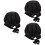 3pcs Unique Simple Stretchy Home Sleeping Hat Waterproof Bathing Hat 6