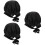 3pcs Unique Simple Stretchy Home Sleeping Hat Waterproof Bathing Hat 7